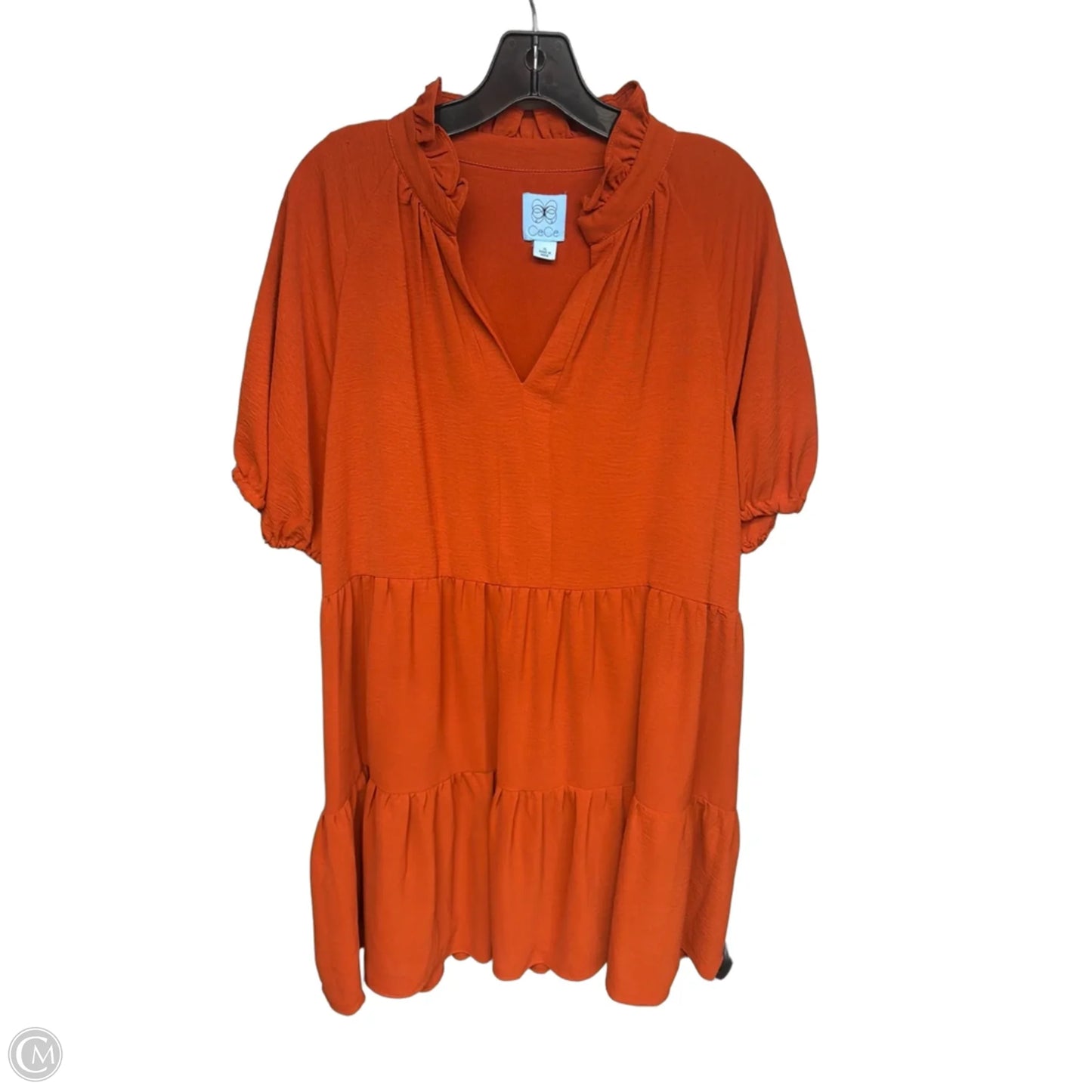 Dress Casual Midi By Cece In Orange, Size: Xxl