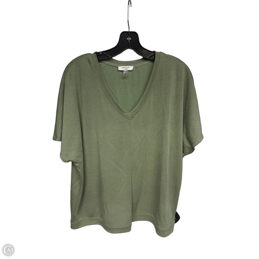 Top Short Sleeve By Cable And Gauge In Green, Size: L