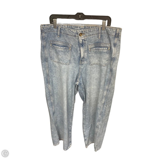 Jeans Wide Leg By Old Navy In Blue Denim, Size: 16