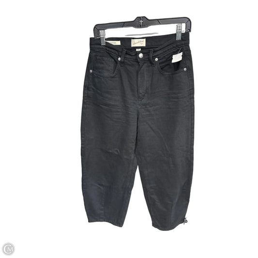 Jeans Wide Leg By Universal Thread In Black Denim, Size: 4