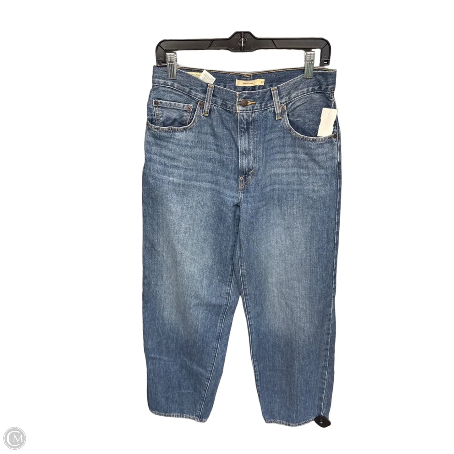 Jeans Straight By Levis In Blue Denim, Size: 4
