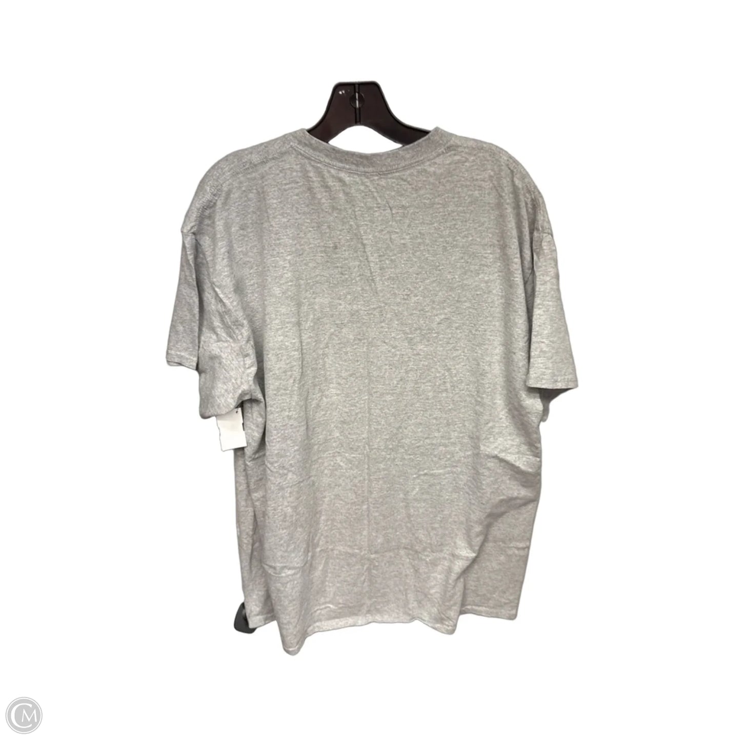 Athletic Top Short Sleeve By Fanatics In Grey, Size: Xl