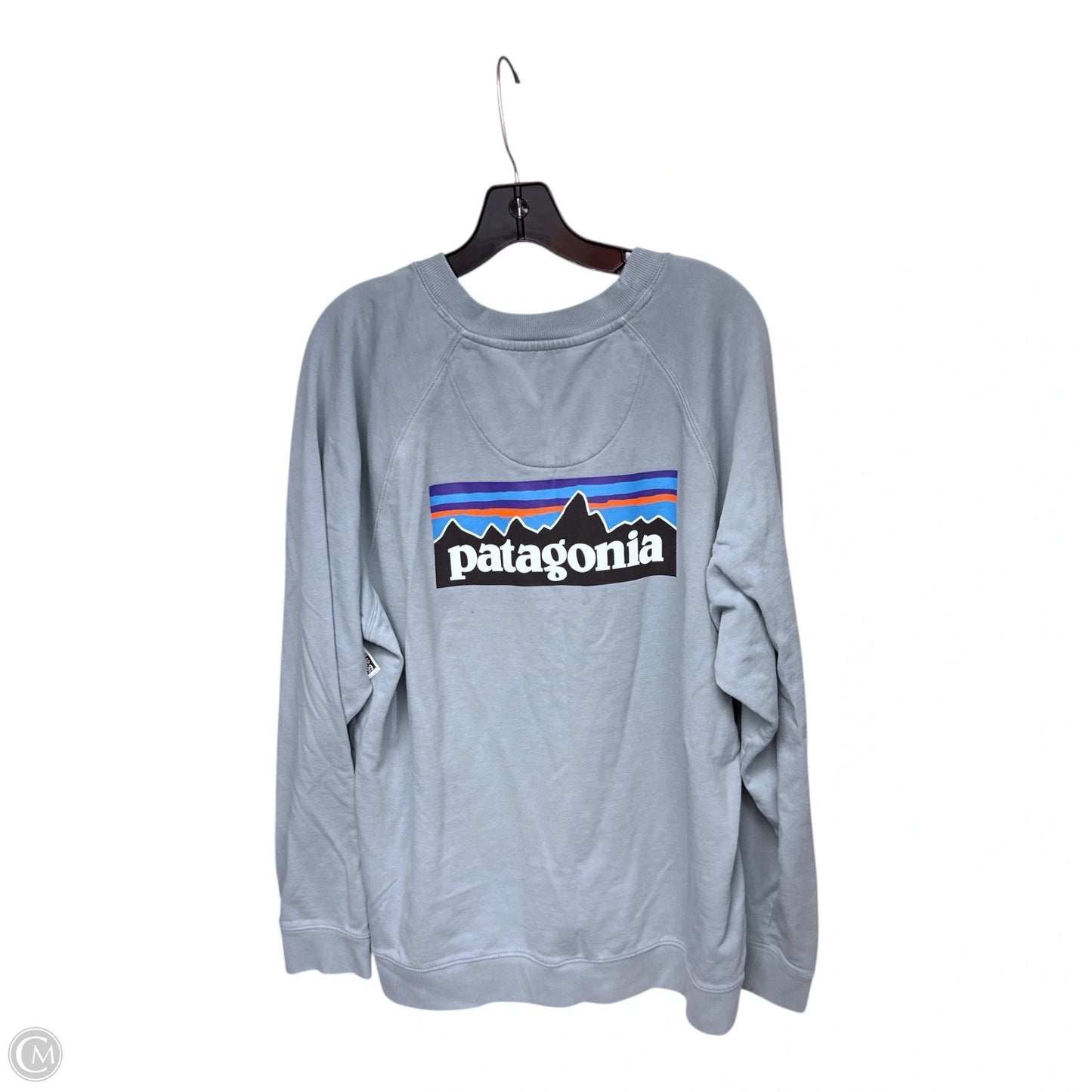 Athletic Sweatshirt Crewneck By Patagonia In Blue, Size: Xl