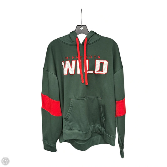 Sweatshirt Hoodie By Nhl In Green & Red, Size: Xl