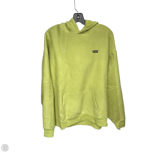 Sweatshirt Hoodie By Vans In Green, Size: M