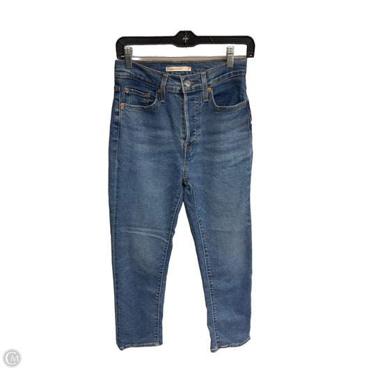 Jeans Straight By Levis In Blue Denim, Size: 4