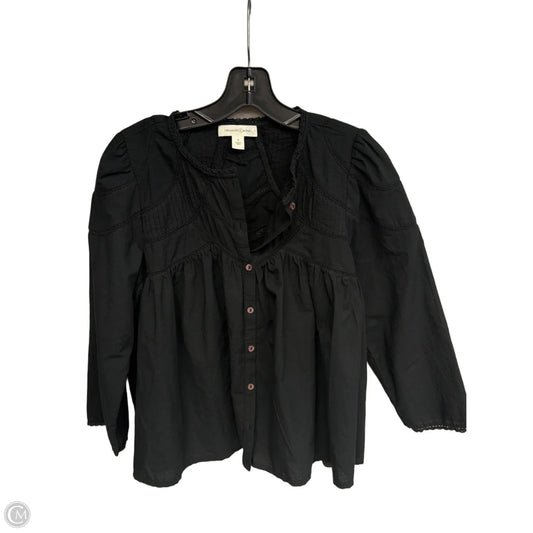 Top Long Sleeve By Treasure And Bond In Black, Size: S