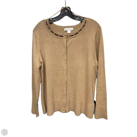 Cardigan By Christopher And Banks In Brown, Size: L