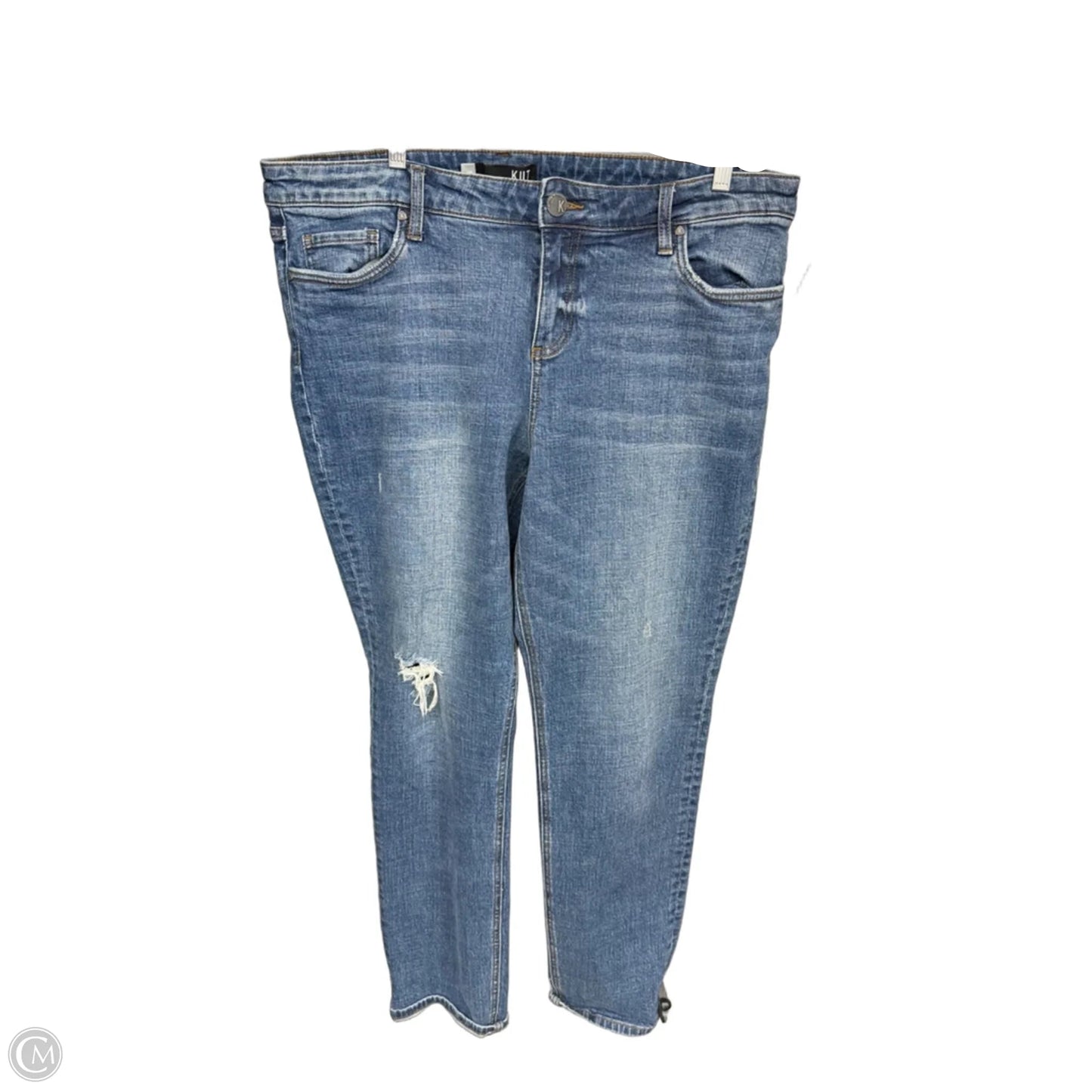 Jeans Boyfriend By Kut In Blue Denim, Size: 16