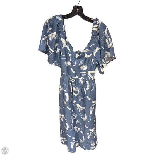 Dress Casual Maxi By A New Day In Blue & White, Size: S