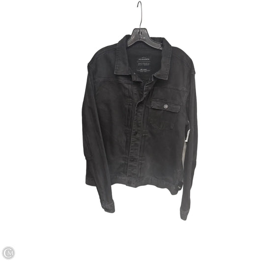 Jacket Designer By All Saints In Black Denim, Size: Xxl