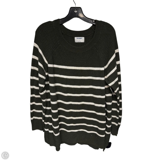 Sweater By Old Navy In Green & White, Size: Xl