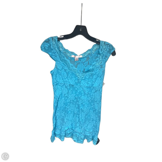 Top Sleeveless By Victorias Secret In Blue, Size: M