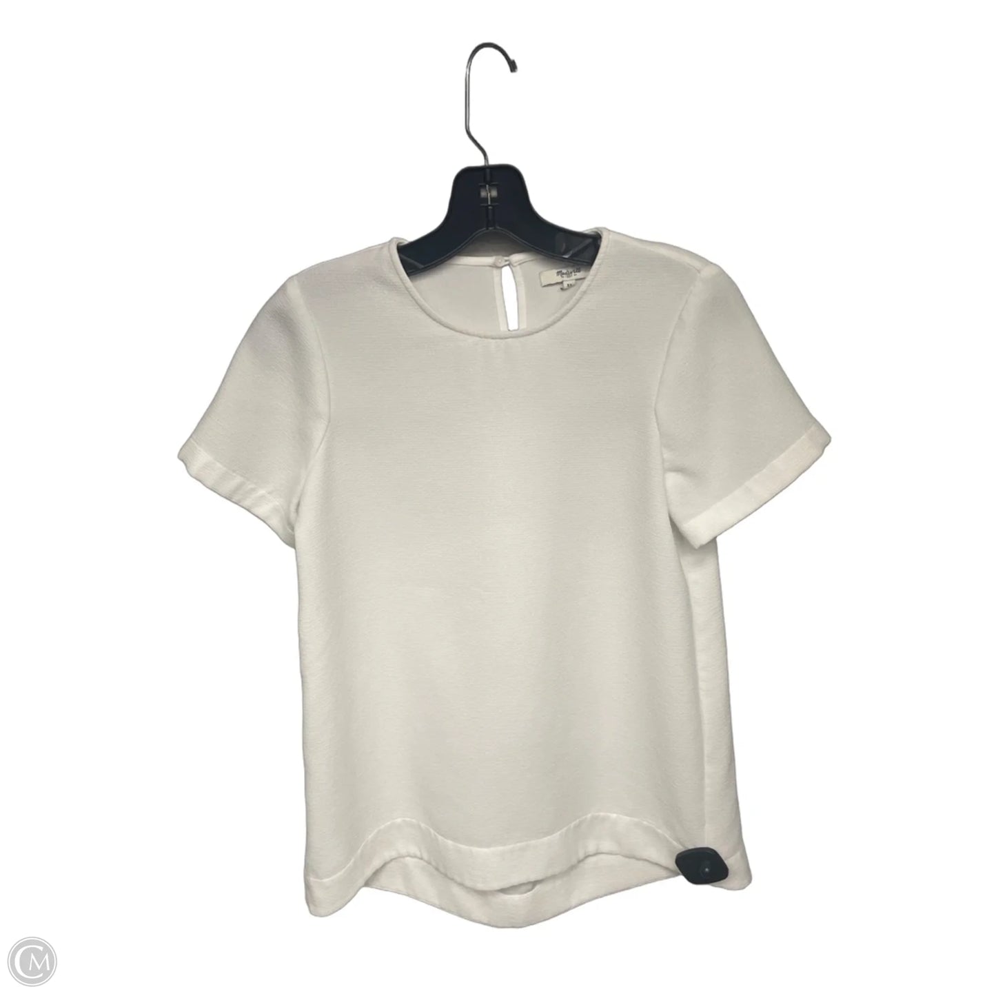 Top Short Sleeve By Madewell In White, Size: Xs