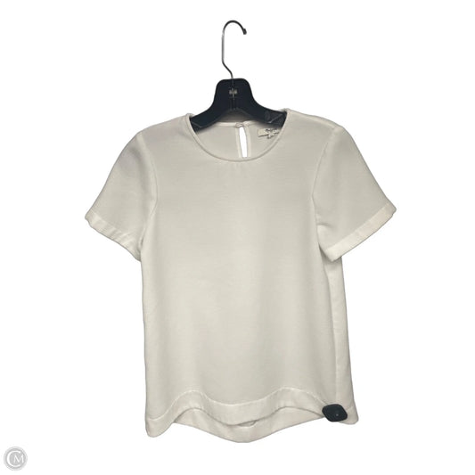 Top Short Sleeve By Madewell In White, Size: Xs