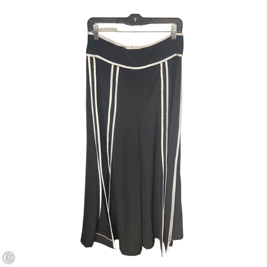 Pants Wide Leg By Gracia In Black & White, Size: L