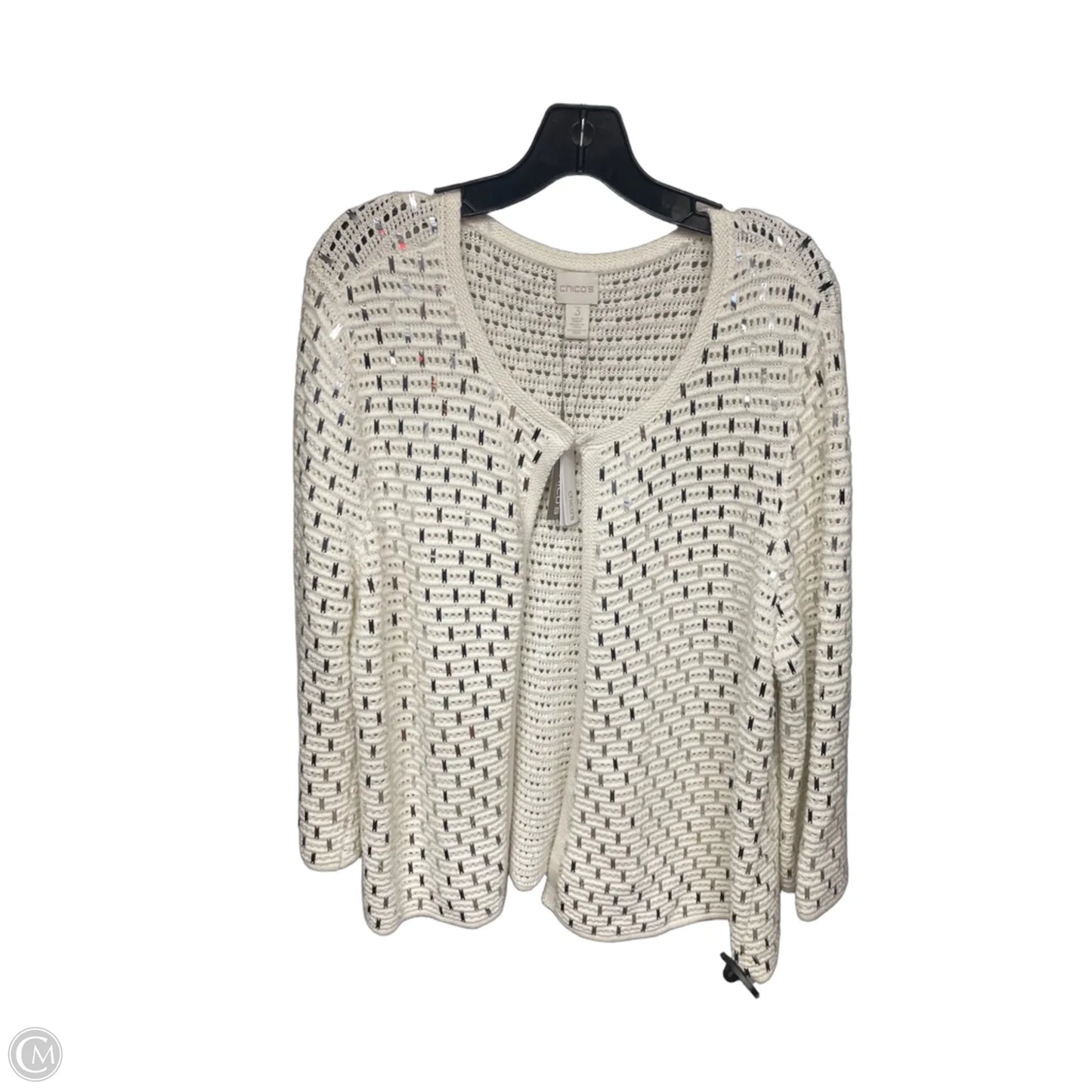Cardigan By Chicos In White, Size: Xl