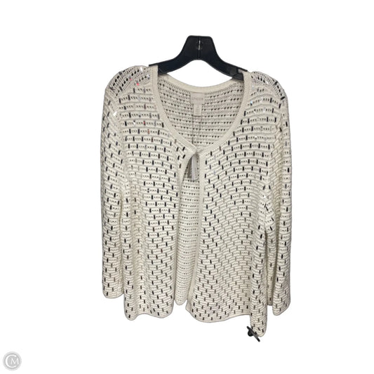 Cardigan By Chicos In White, Size: Xl