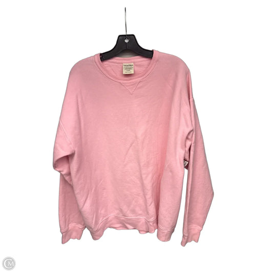 Sweater By Comfort Colors In Pink, Size: L