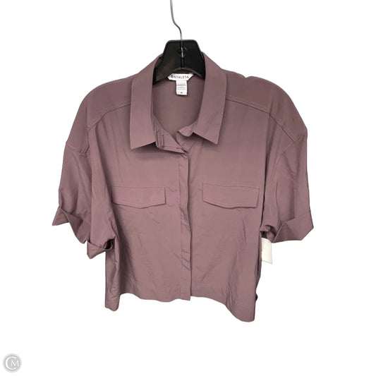 Athletic Top Short Sleeve By Athleta In Purple, Size: M