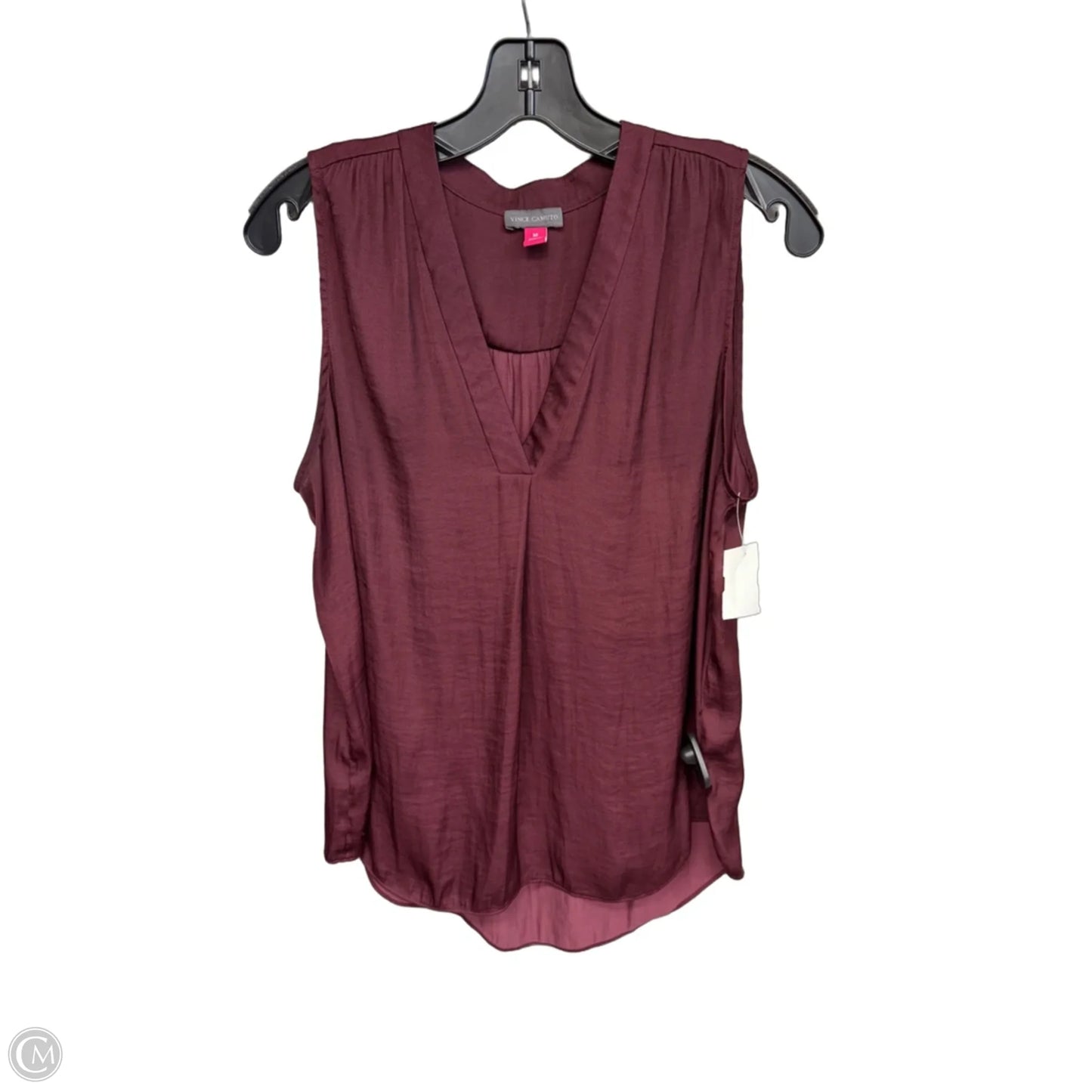 Top Sleeveless By Vince Camuto In Maroon, Size: M