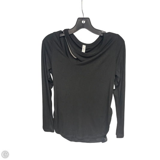 Athletic Top Long Sleeve Crewneck By Alo In Black, Size: S