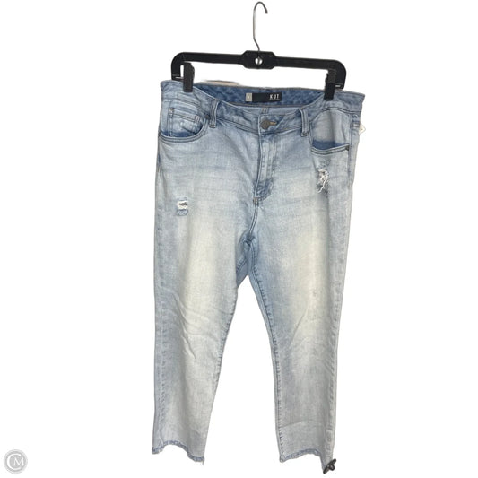 Jeans Cropped By Kut In Blue Denim, Size: 10