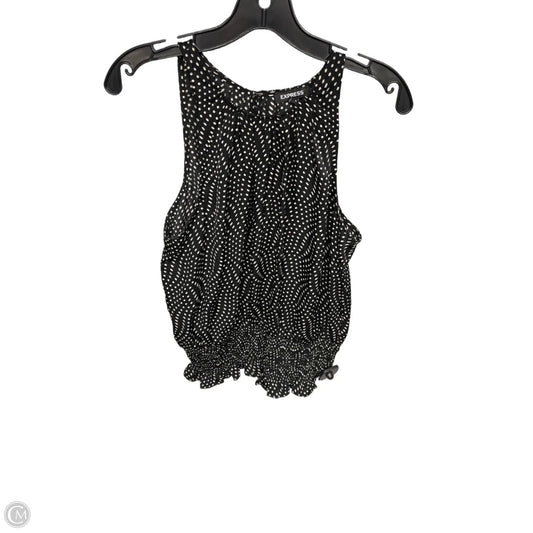 Top Sleeveless By Express In Polkadot Pattern, Size: M