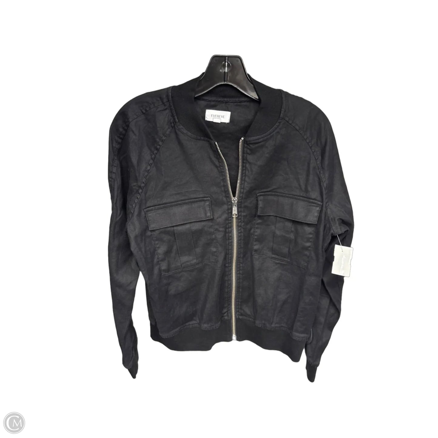 Jacket Shirt By Evereve In Black, Size: M