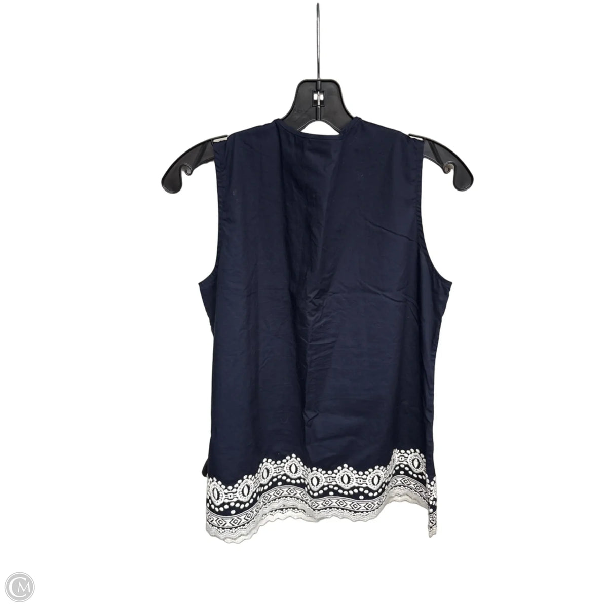 Top Sleeveless By Talbots In Navy, Size: Mp