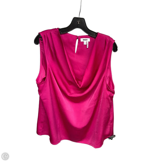 Top Sleeveless By Dkny In Pink, Size: Xl