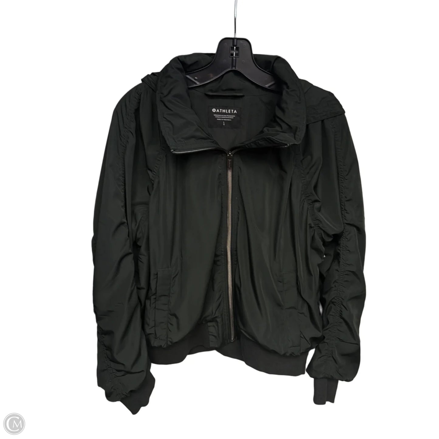 Jacket Windbreaker By Athleta In Green, Size: L