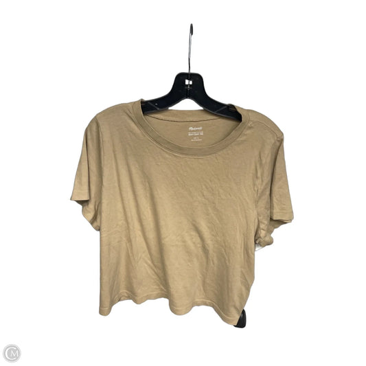 Top Short Sleeve By Madewell In Brown, Size: L