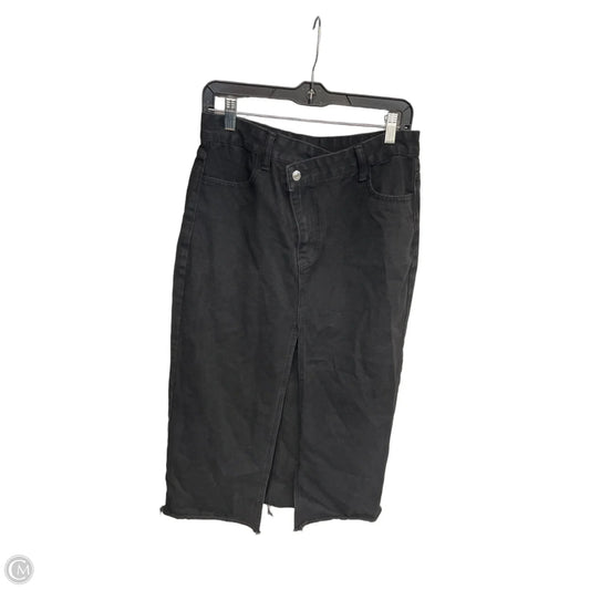 Skirt Maxi By Clothes Mentor In Black Denim, Size: L
