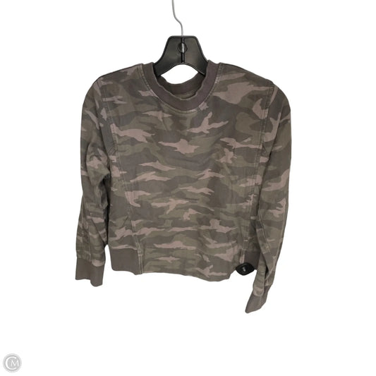 Sweatshirt Crewneck By Athleta In Camouflage Print, Size: S