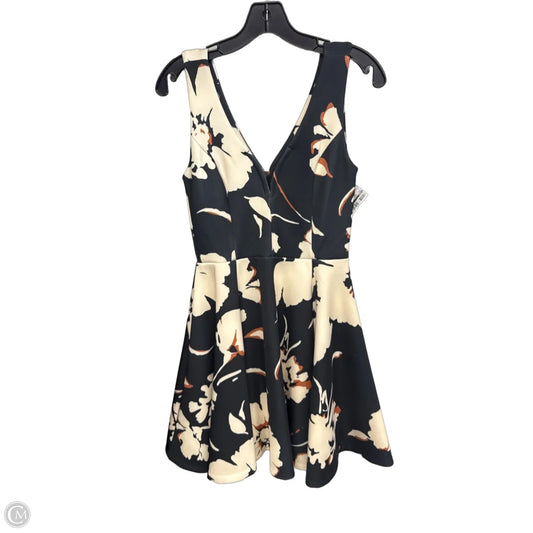 Dress Casual Midi By Maeve In Black & Orange, Size: 2
