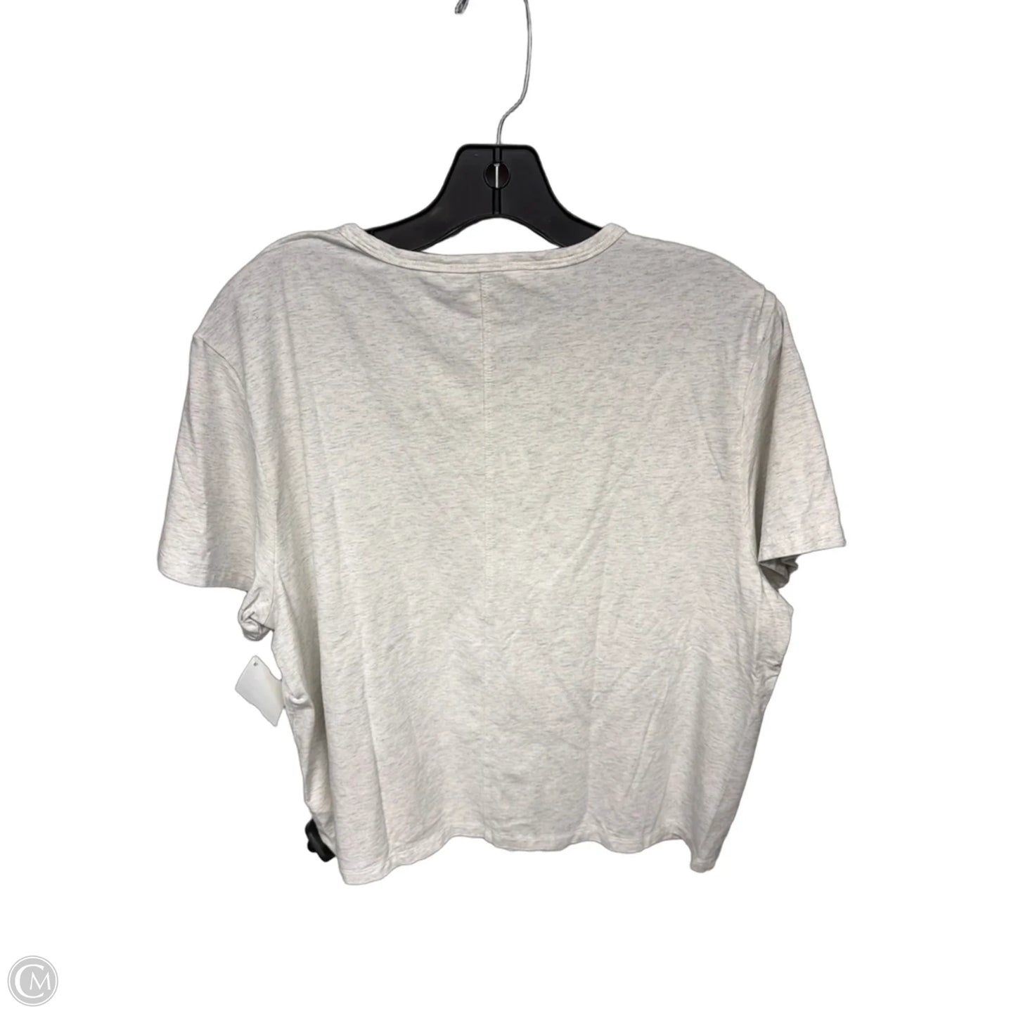 Athletic Top Short Sleeve By Athleta In Grey, Size: L