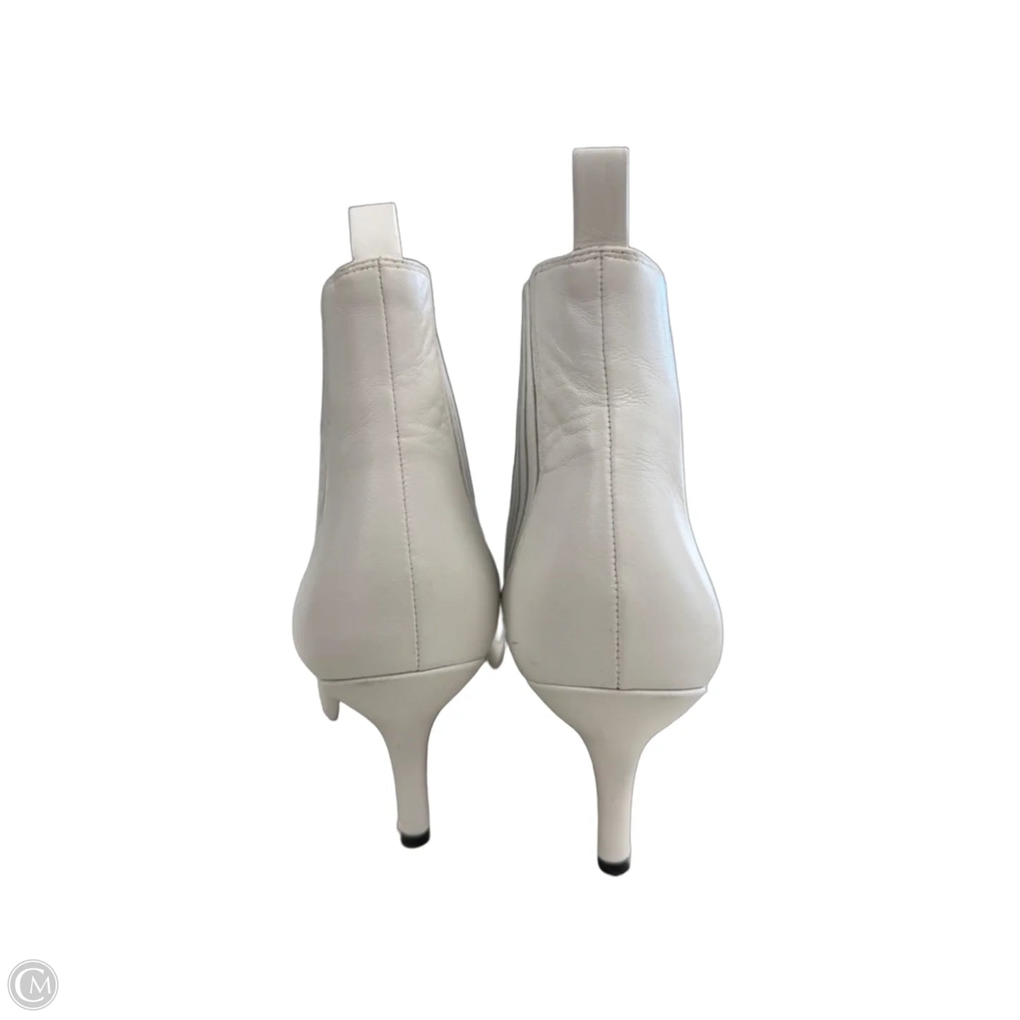 Boots Designer By Diane Von Furstenberg In White, Size: 8.5