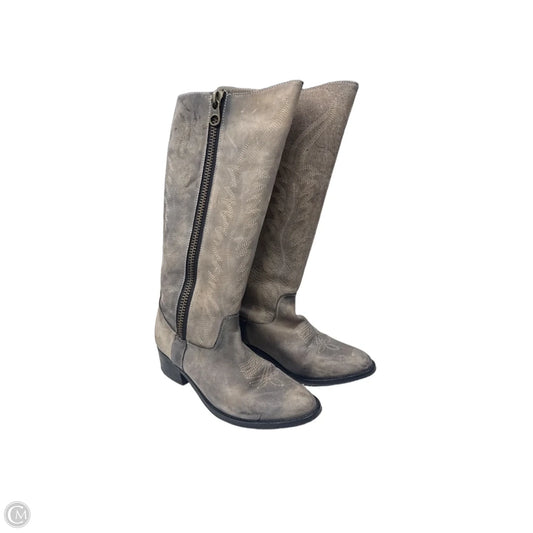 Boots Western By Steve Madden In Grey, Size: 6.5