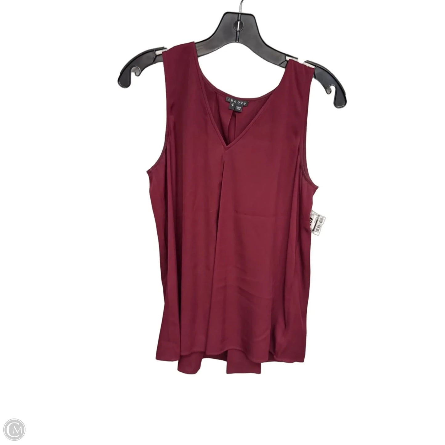 Top Sleeveless By Theory In Red, Size: Sp