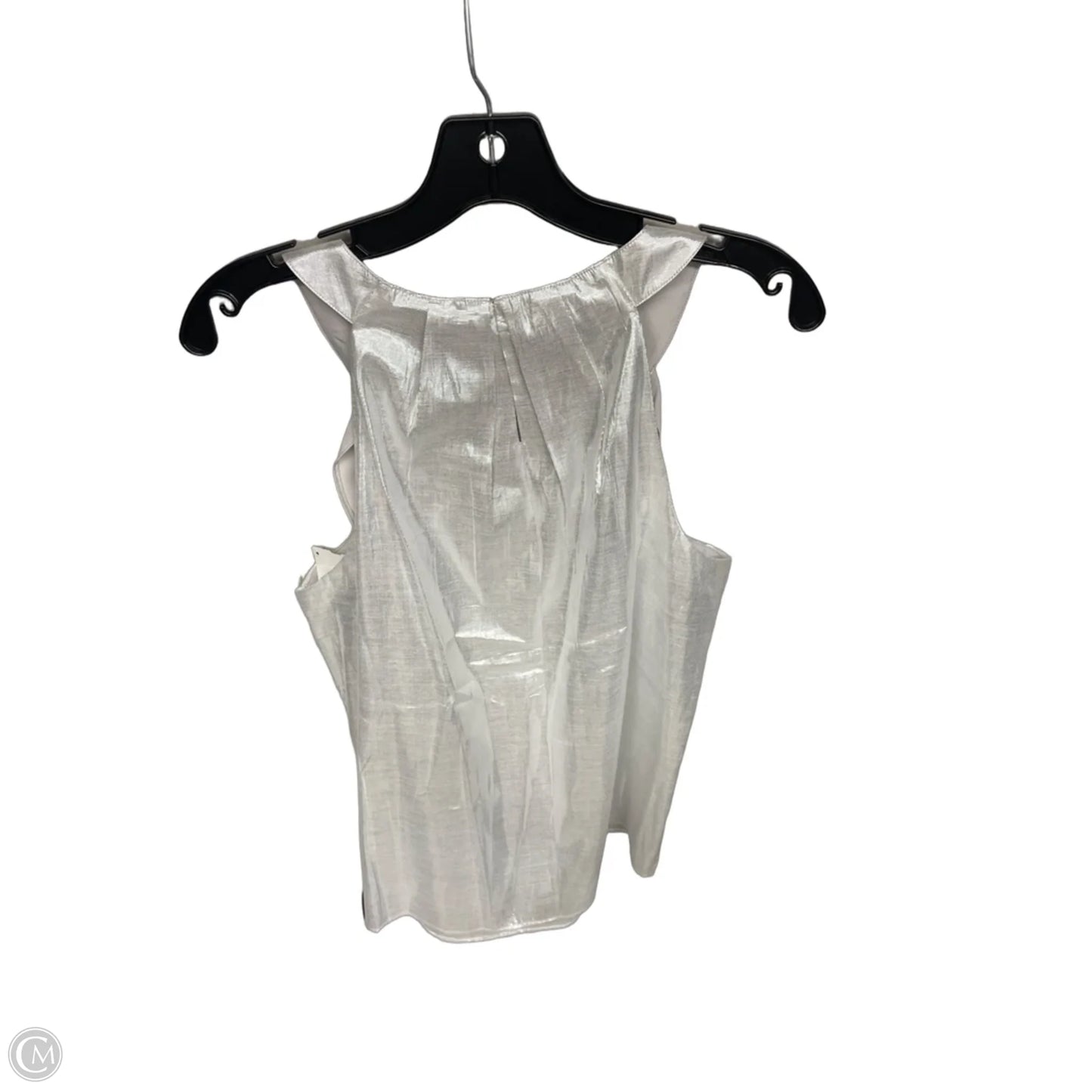 Top Sleeveless By Talbots In Silver, Size: M