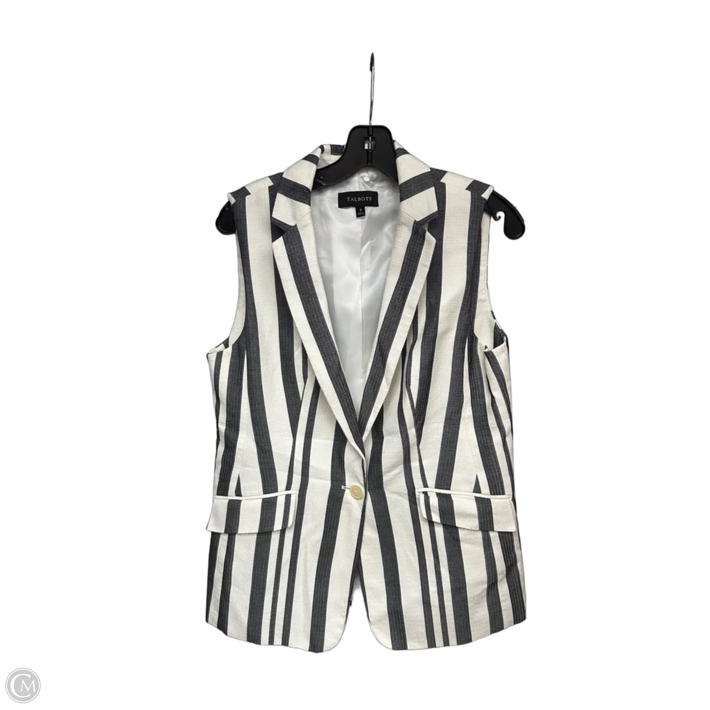 Vest Other By Talbots In Striped Pattern, Size: 8