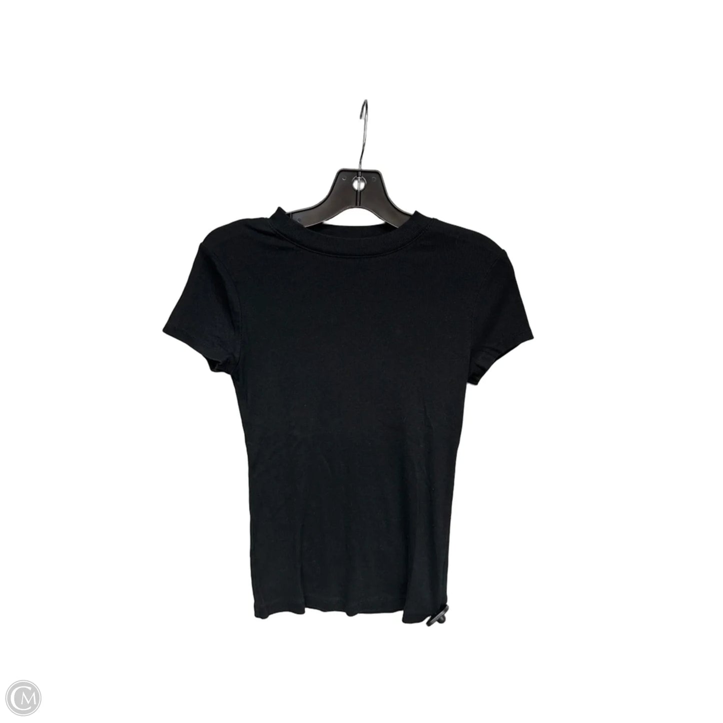 Top Short Sleeve Basic By A New Day In Black, Size: M