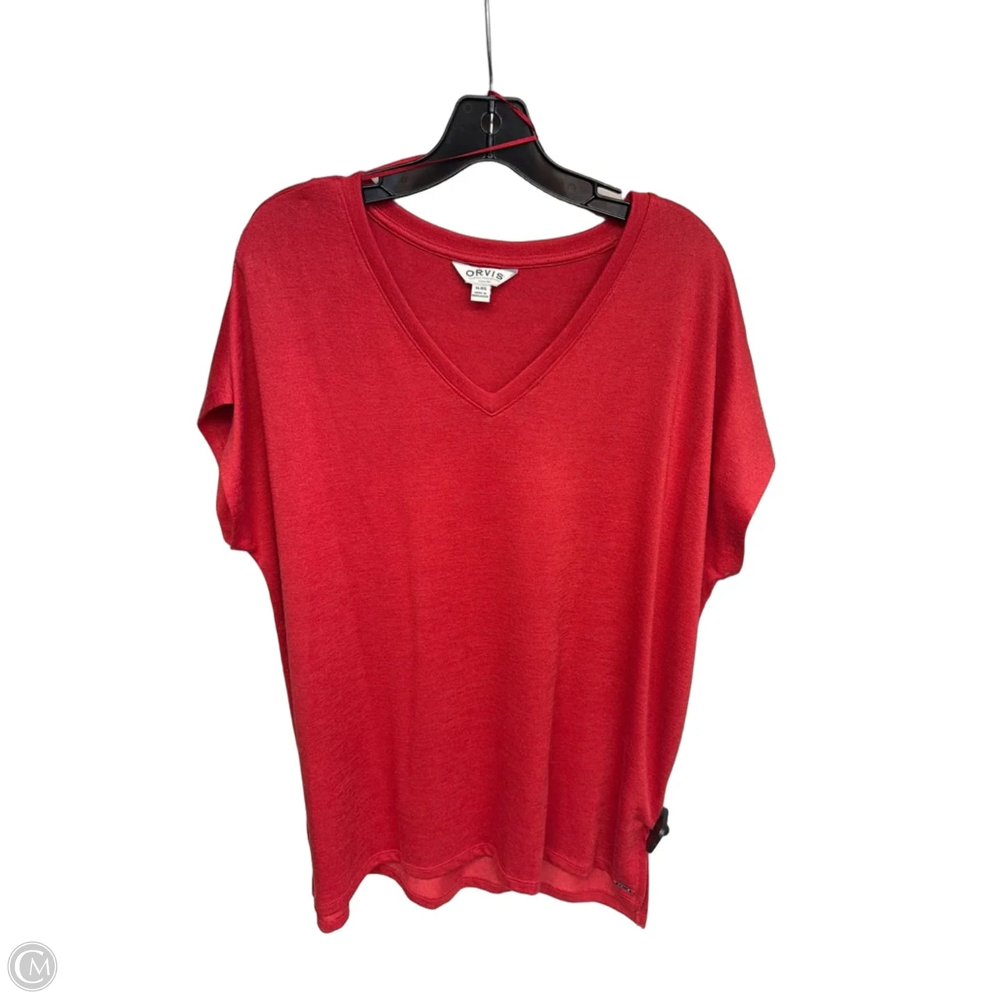 Top Short Sleeve By Orvis In Red, Size: Xl