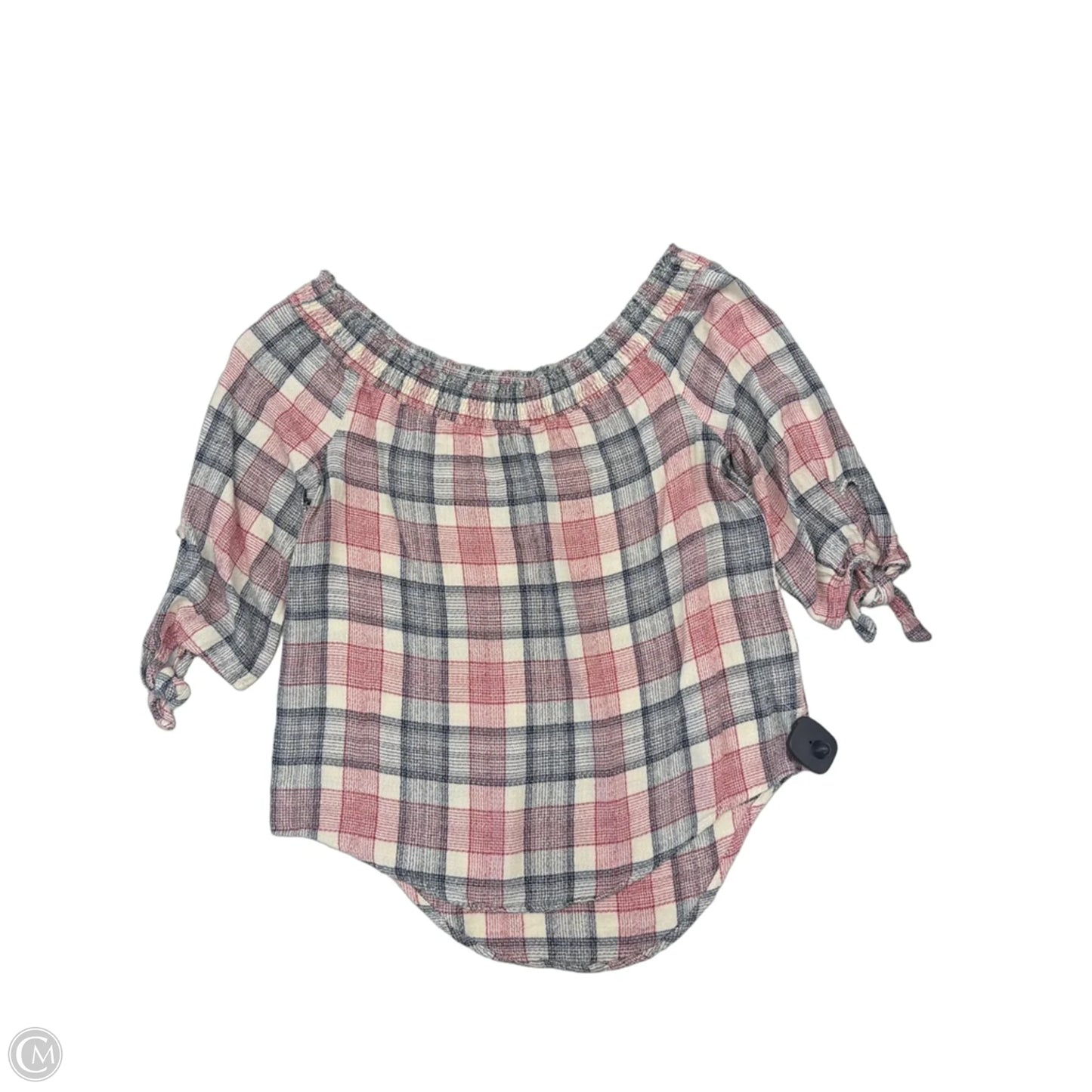 Top 3/4 Sleeve By Staccato In Red & White, Size: L