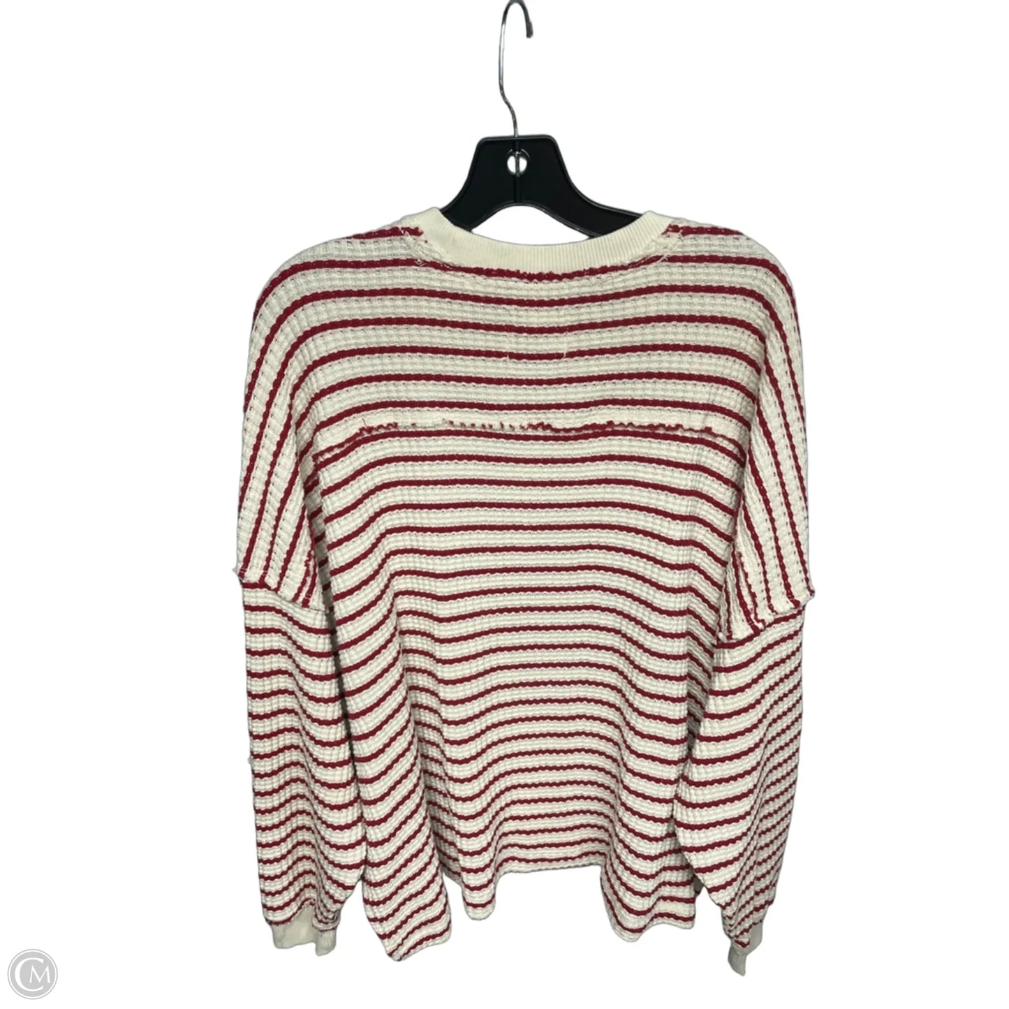 Sweater By Aerie In Red & White, Size: S