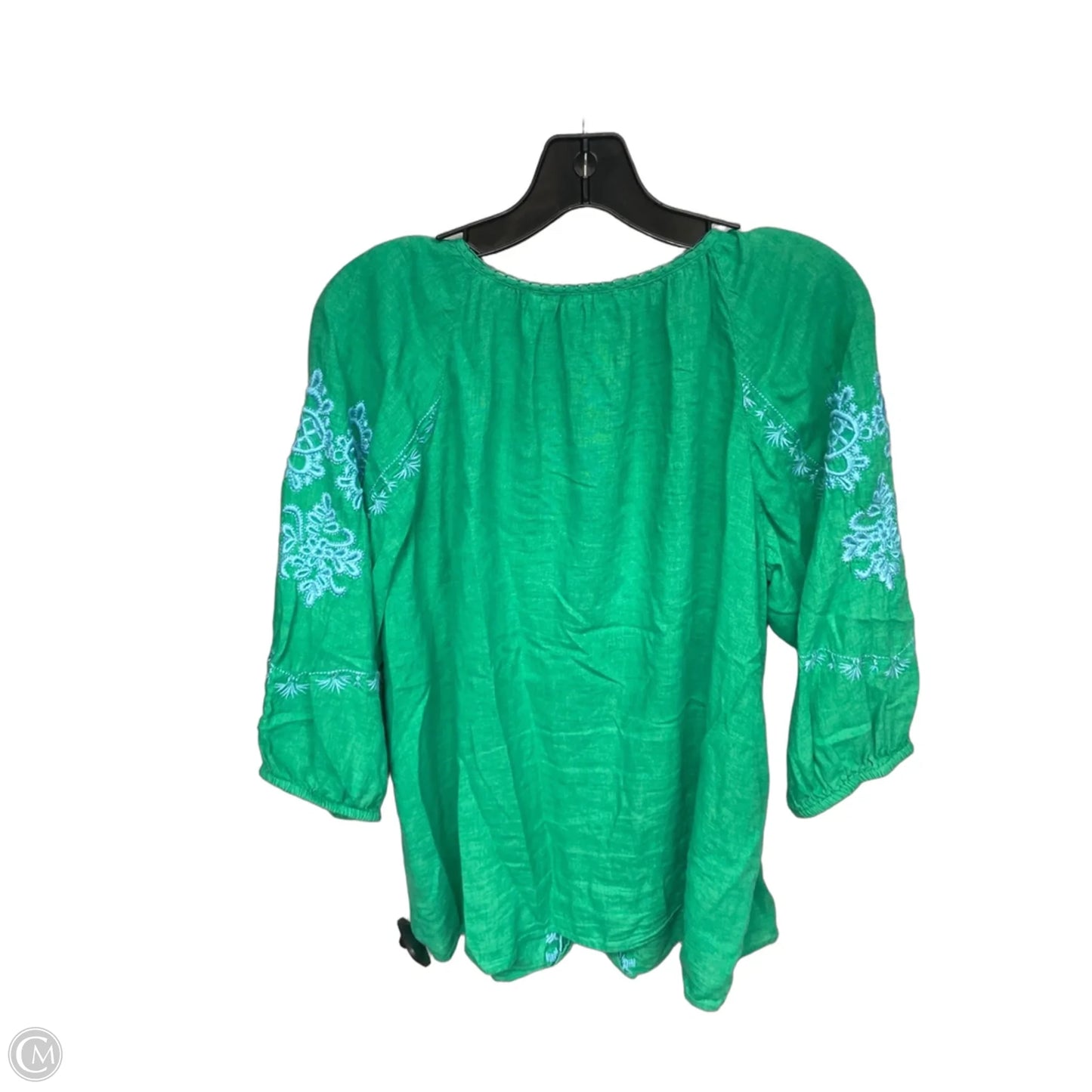 Top 3/4 Sleeve By J. Jill In Green, Size: M