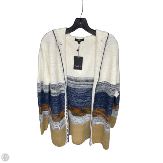Cardigan By Fate In Blue & Cream, Size: Xs