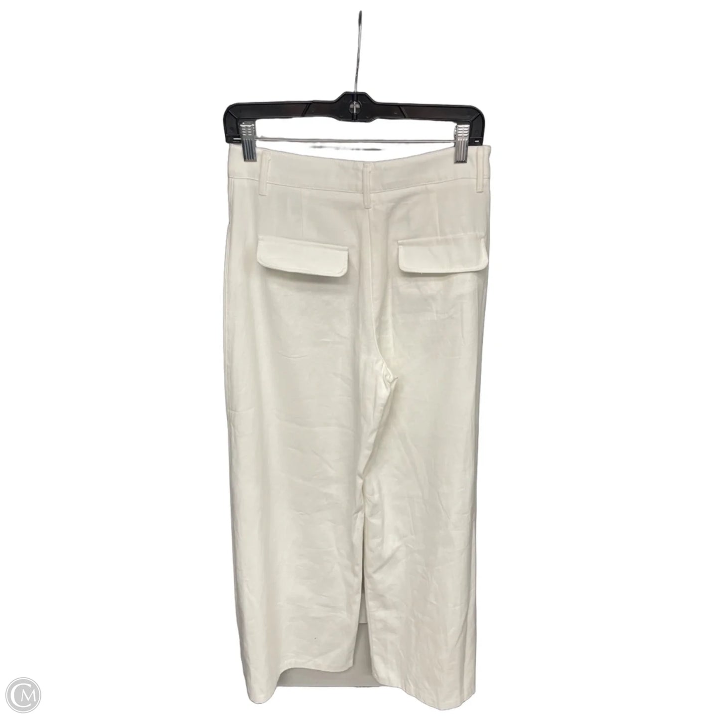Pants Wide Leg By Zara In White, Size: S