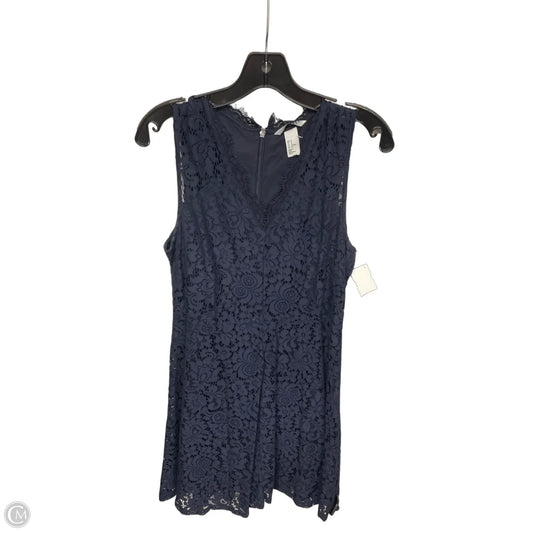 Dress Casual Midi By H&m In Navy, Size: M